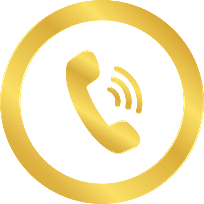 Gold Phone Icon